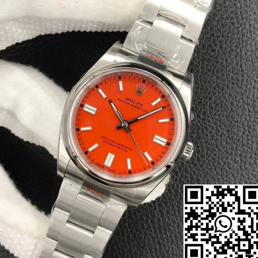 Rolex Dial EW Oyster Red Perpetual Factory 36MM M126000-0007 Coral 1227